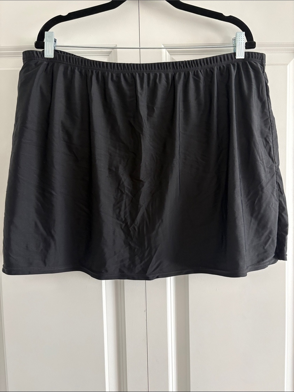 croft & barrow Black Swim Skirt with Elastic Waistband size 22W